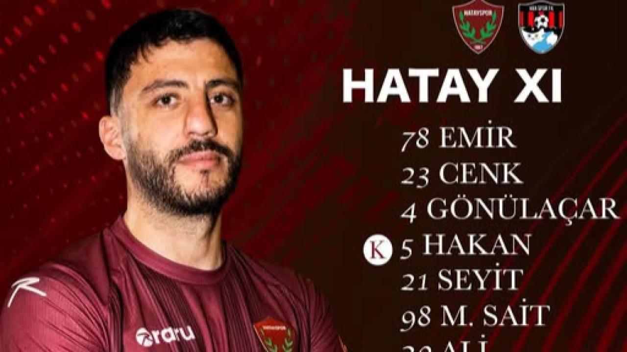 Hatayspor’un İlk Onbiri Belli Oldu