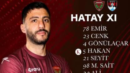 Hatayspor’un İlk Onbiri Belli Oldu
