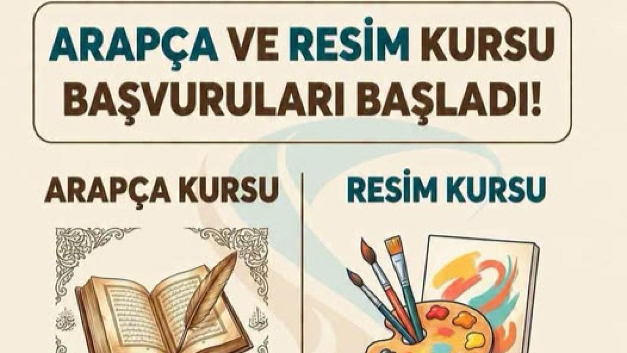 Arapça ve Resim Kursu Başvuruları Başladı