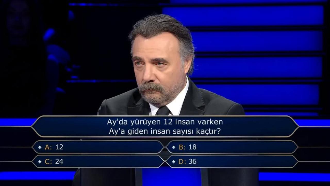 Ay'da Yürüyen 12 İnsan Varken Ay'a Giden İnsan Sayısı Kaçtır? (Milyoner Sorusu Cevabı)