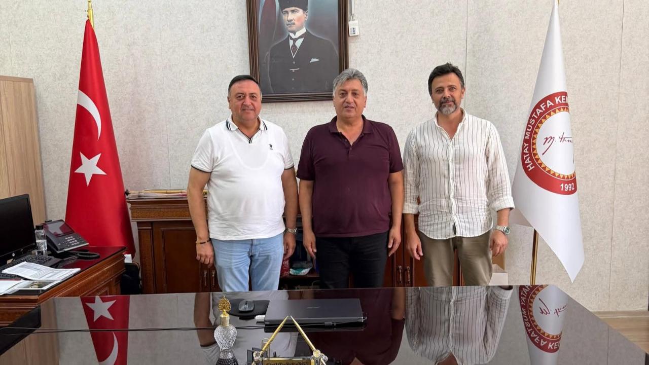 Hatay Gazeteciler Birliği'nden HMKÜ'ye Nezaket Ziyareti