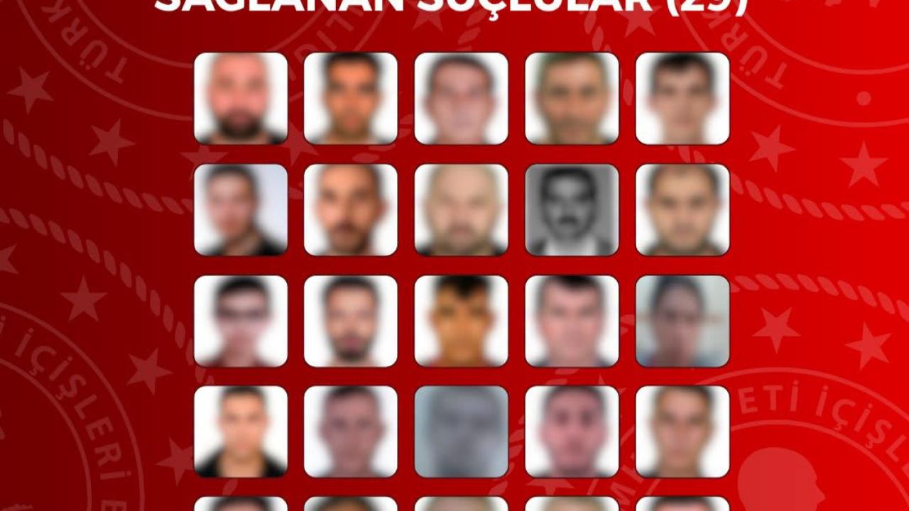 Kırmızı Bültenle Aranan Zanlılar Tek Tek Yakalandı