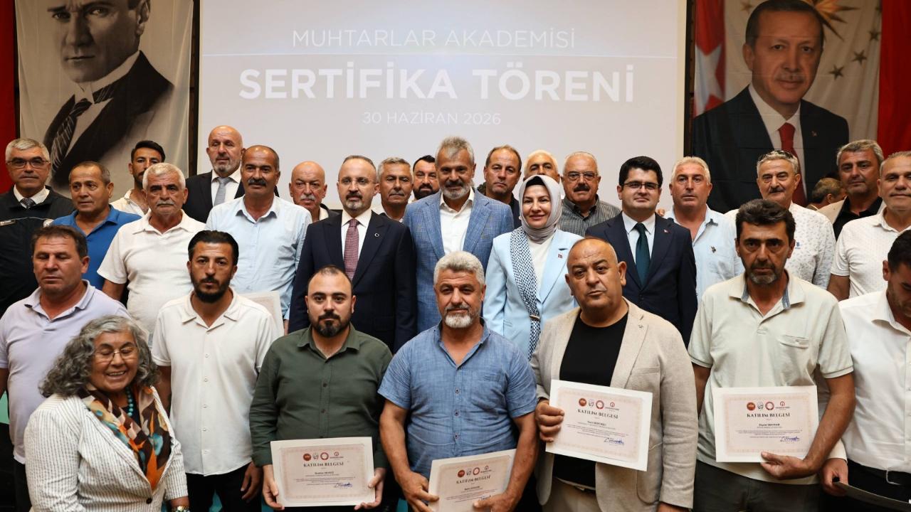 Muhtarlar Akademisi Sertifika Töreni Gerçekleştirildi