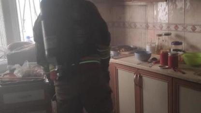 Ocakta Unutulan Yemek Yangına Sebep Oldu